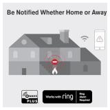 New 2025 First Alert SMCO410 Z-Wave Battery-Powered Smoke Detector & Carbon Monoxide Alarm, Works with Ring Alarm Base Station, Single Pack, White