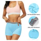 LALESTE 3\" Inseam Womens Cotton Boxer Briefs Underwear Boy Shorts Panties for Women 5 Pack XXXL