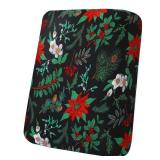 hyha One Piece Printed Couch Cushion Covers, Floral Sofa Covers Washable for Cushion Couch, Stretch Pattern Outdoor Cushion Covers for Patio Furniture with Elastic Bottom(Small, Christmas Botanical)