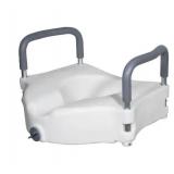 Bath SafetyRaised Toilet Seat Product Description: Elev.Toilet Seat w/ RemArms,RTL,1 EA