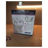 Bath SafetyRaised Toilet Seat Product Description: Elev.Toilet Seat w/ RemArms,RTL,1 EA