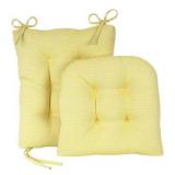 Klear Vu Gripper Non-Slip Omega 2-Piece Rocking Chair Cushion Set  Yellow - Retail: $50