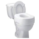 Carex Raised Toilet Seat - White