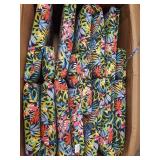 43 in. W x 21.5 in. D Outdoor Universal Chaise Lounge Cushion in Siesta Leaf (Set of 4) - Retail: $256