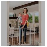 Regalo Easy Open 47-Inch Super Wide Walk Thru Baby Gate, Bonus Kit, Includes 4-Inch and 12-Inch Extension Kit, 4 Pack Pressure Mount Kit and 4 Wall Cups and Mounting Kit (Missing Parts)