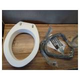 Carex 3.5 Inch Raised Toilet Seat with Arms, Elongated Toilet Seat Riser, 300 lbs Capacity, Elevating and Raising Seat,Universal, Slip-Resistant with Padded Handles, White