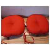 Greendale Home Fashions Salsa 15 in. Round Outdoor Reversible Bistro Seat Cushion (Set of 2)