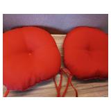Greendale Home Fashions Salsa 15 in. Round Outdoor Reversible Bistro Seat Cushion (Set of 2)