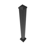 VersaRail 2.5 in. x 2.5 in. x 39 in. Matte Black Aluminum Rail Post with Trim - Retail: $55