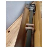 VersaRail 2.5 in. x 2.5 in. x 39 in. Matte Black Aluminum Rail Post with Trim - Retail: $55