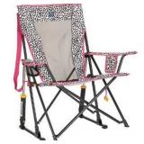 Leopard Print Folding Camp Chair - Retail: $65