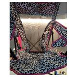 Leopard Print Folding Camp Chair - Retail: $65
