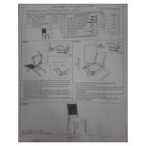 Buylateral Set of 2 Westbury Traditional Cane Dining Chairs Walnut/Cream: Rubberwood Frame, Linen Upholstery - Retail: $280