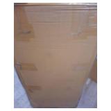 24" Litchfield X-Back Counter Height Barstool Driftwood Brown - Threshold: Solid Hardwood, Rustic Farmhouse Style, Footrests - Retail: $190