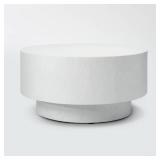 32" Arbon Coffee Table White - Threshold designed with Studio McGee: No Assembly, Pedestal Base, Painted Finish - Retail: $400