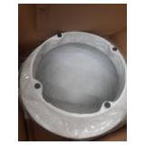 32" Arbon Coffee Table White - Threshold designed with Studio McGee: No Assembly, Pedestal Base, Painted Finish - Retail: $400