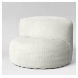 Memory Foam Filled Bean Bag Chair with Corduroy Cover Cream - Room Essentials - Retail: $85