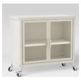 2 Door Metal Rolling Locker Storage Cabinet Chalk White - Room Essentials - Retail: $136