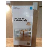 Set of 2 Wavy Metal Dining Chair White - Room Essentials - Retail: $64