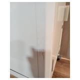 White Metal Rolling Storage Cabinet - Retail: $60