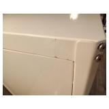 White Metal Rolling Storage Cabinet - Retail: $60