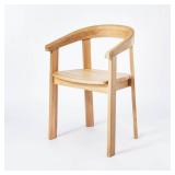 Terra Solid Wood Curved Back Dining Chair Natural - Threshold designed with Studio McGee Fully Assembled - Retail: $150