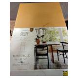 2pk Kaysville Curved Back Wood Dining Chair Black - Threshold designed with Studio McGee: Rubberwood Frame, Non-Upholstered, 250lb Capacity - Retail: $250