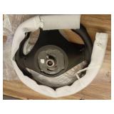 Replacement D Shape Real Carbon Fiber Leather Steering Wheel Compatible With BMW X5 M E70 X6 M E71 2009-2014 (With Paddles) - Retail: $429