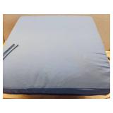 Outdoor Seat Cushion Set 24 x 24 x 4 Inch, Waterproof & Fade Resistant Patio Furniture Cushions with Removable Cover and Ties, Thick Deep Seating Pads for Outside Chair Sofa Couch, Blue