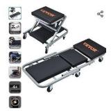 VEVOR Mechanic Creeper, Garage Gift, 36\" Z Creeper Seat, 2 in 1 Mechanic Gifts, 300 lbs Capacity, Low Profile Creeper with 6 pcs Wheels in Garage/Shop for Fathers Day Tool Gift