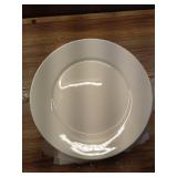 IQCWOOD 6.5 Inch Porcelain Plate Set of 12, White Dessert Plates Ceramic Salad Appetizer Plates for Christmas party, Ceramic Plates for Dinner