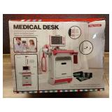 Pink Doctor Kit for Toddlers 3-5, Pretend Doctor Play Set with Cart, Stethoscope and Thermometer, Doctor Kit for Kids 6-8, Role Play Medical Toy