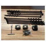 Pack of 8 ,Ground Anchors Screw in, Multi-Purpose Trampoline Stakes Heavy Duty, 3\" Wider Spiral Mobile Home Anchors Hurricane Earth Anchor for Trampoline, Storage Shed, Swing Sets, Carports - Retail: