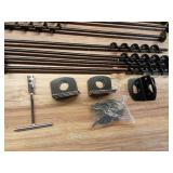 Pack of 8 ,Ground Anchors Screw in, Multi-Purpose Trampoline Stakes Heavy Duty, 3\" Wider Spiral Mobile Home Anchors Hurricane Earth Anchor for Trampoline, Storage Shed, Swing Sets, Carports - Retail: