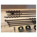 Pack of 8 ,Ground Anchors Screw in, Multi-Purpose Trampoline Stakes Heavy Duty, 3\" Wider Spiral Mobile Home Anchors Hurricane Earth Anchor for Trampoline, Storage Shed, Swing Sets, Carports - Retail: