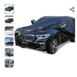 All-Weather Universal SUV Car Cover - 191-207 Inches, Waterproof, Sun Protection, Reflective Strips, Oxford Material