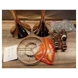 2 Pcs 21.3 inches Tall Crystal Flower Stand Wedding Road Lead Tall Flower Holders Centerpiece Crystal Flower Chandelier Metal Flower Vase for Reception Tables Wedding Supplies - Retail: $107