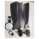 Modern Ceiling Fan Parts Set with Light Kit - Retail: $75
