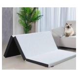 3-inch Folding Memory Foam Mattress Topper - Retail: $83