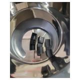 Booche Round High-Sided Stainless Steel Cat Litter Box - Retail: $50