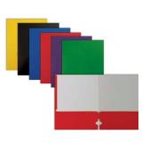 Letter Size Paper Portfolios by Better Office Products  Case of 100  Assorted Primary Colors  (Assorted  2 Pocket Paper Folders) - Retail: $82