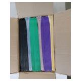 Letter Size Paper Portfolios by Better Office Products  Case of 100  Assorted Primary Colors  (Assorted  2 Pocket Paper Folders) - Retail: $82