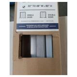 Techni Home Loft Series 48  W Premium Double Walled Foldable Accordion Doors  Grey 32\" to 48\"W x 80\"H - Retail: $113