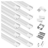 LED Aluminum Channel System 10-Pack - Retail: $88