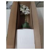 Artificial 2-Stem White Phalaenopsis Orchid in Gray Pot - Retail: $99
