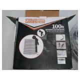 100ft Stainless Steel Garden Hose with Spray Nozzle - Retail: $45
