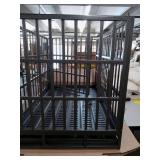 Heavy Duty Steel Dog Crate with Wheels 47 Long 30 wide 32.5 tall - Retail: $124