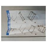 Double Rod Rolling Garment Rack - Retail: $19