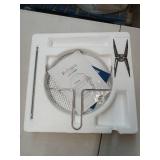 Fritaire Self Cleaning Glass Bowl Air Fryer Set, 4 Piece- Midnight - Retail: $286