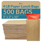 Reli. Brown Paper Lunch Bags (500 Count) - Retail: $27
